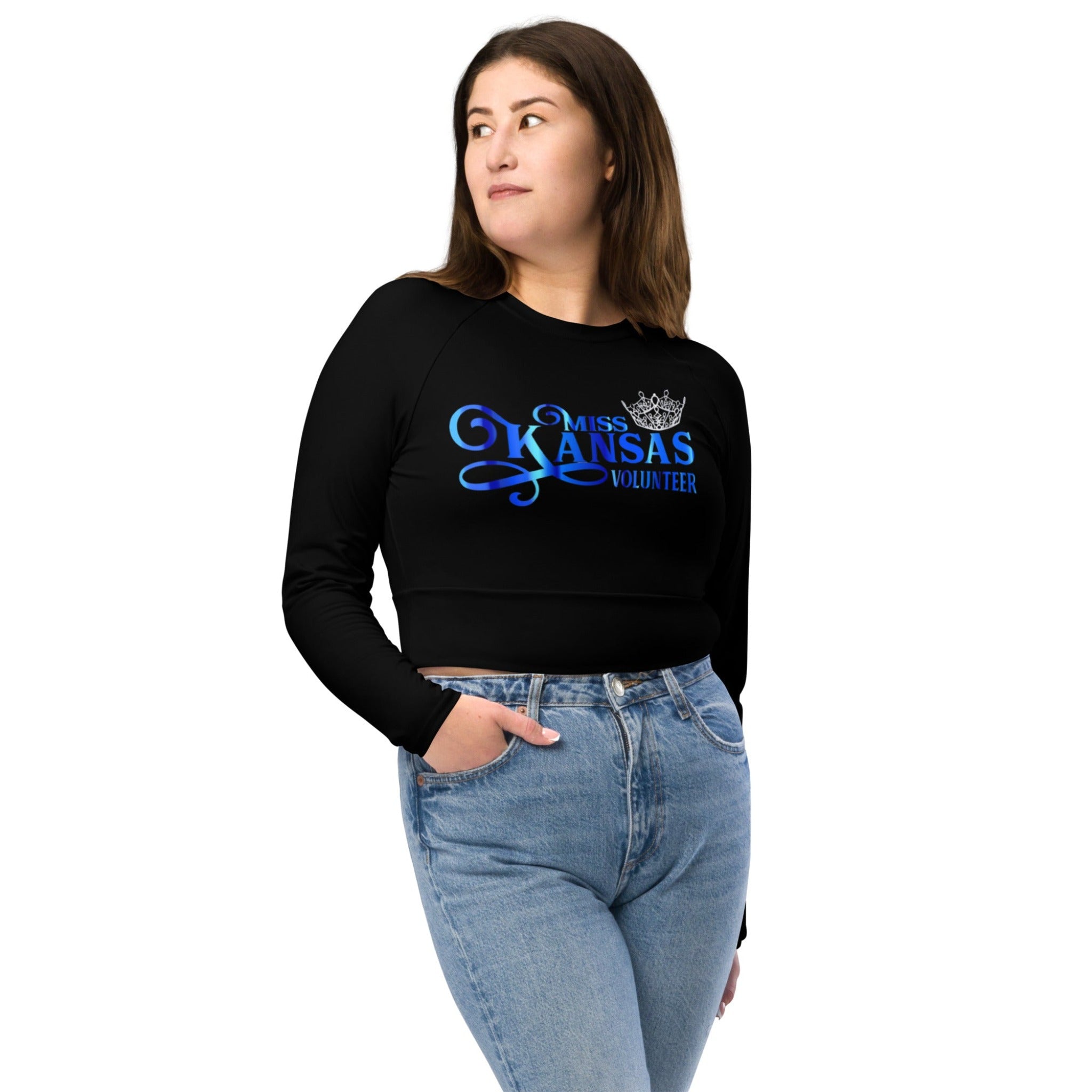 MKV Recycled Long Sleeve Crop Top